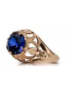 Ring Sapphire Original Vintage 14K Rose Gold Vintage Jewlery vrc080r